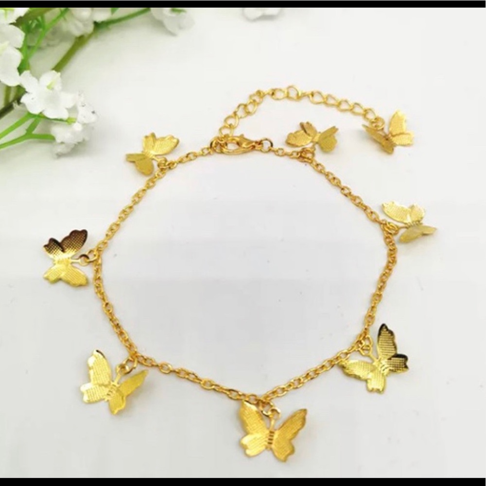 Dainty butterfly anklet/bracelet